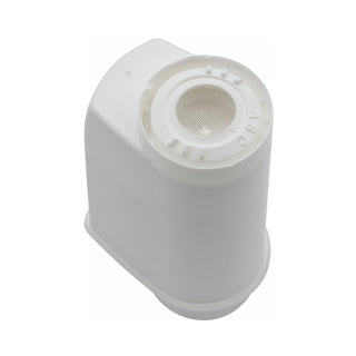 White mounting bracket for AquaAroma Crema water softener with two vertical arms