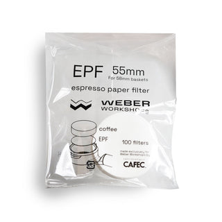 WEBER WORKSHOPS, EPF 55mm, Espresso Paper Filters, Clive Coffee (55mm)