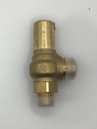 Brass Rancilio Silvia Pro safety valve with threaded base and small side screw
