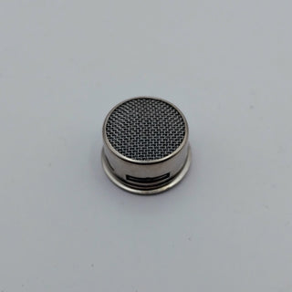 La Spaziale hot water aerator close up showing mesh screen in metal housing