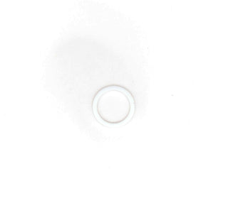 Two white teflon gaskets for sealing the steam and hot water wand connection