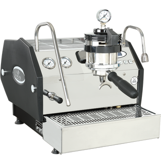 La Marzocco GS3 espresso machine with a manual paddle and visible pressure gauge