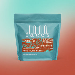 Koko Buni bag displayed against a teal to peach gradient backdrop