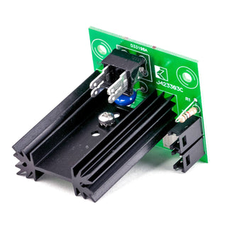 La Spaziale S1 heating triac relay mounted on a green circuit board.