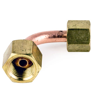Copper thermostat connection pipe for Pro 300 with curved tube and brass compression fittings