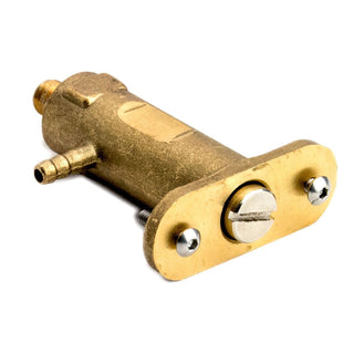 Brass external expansion valve with mounting flange for Pro 300 Classika and Casa espresso machines.